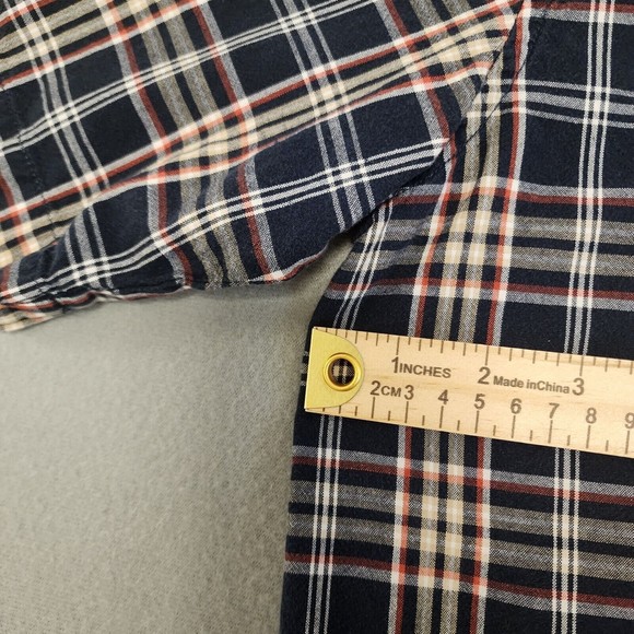 Carhartt Shirt Mens XL Blue Gray Plaid Short Sleeve Button Down - Picture 3 of 16